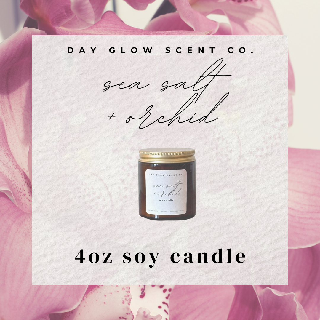 Sea Salt and Orchid Soy Candle | 4oz