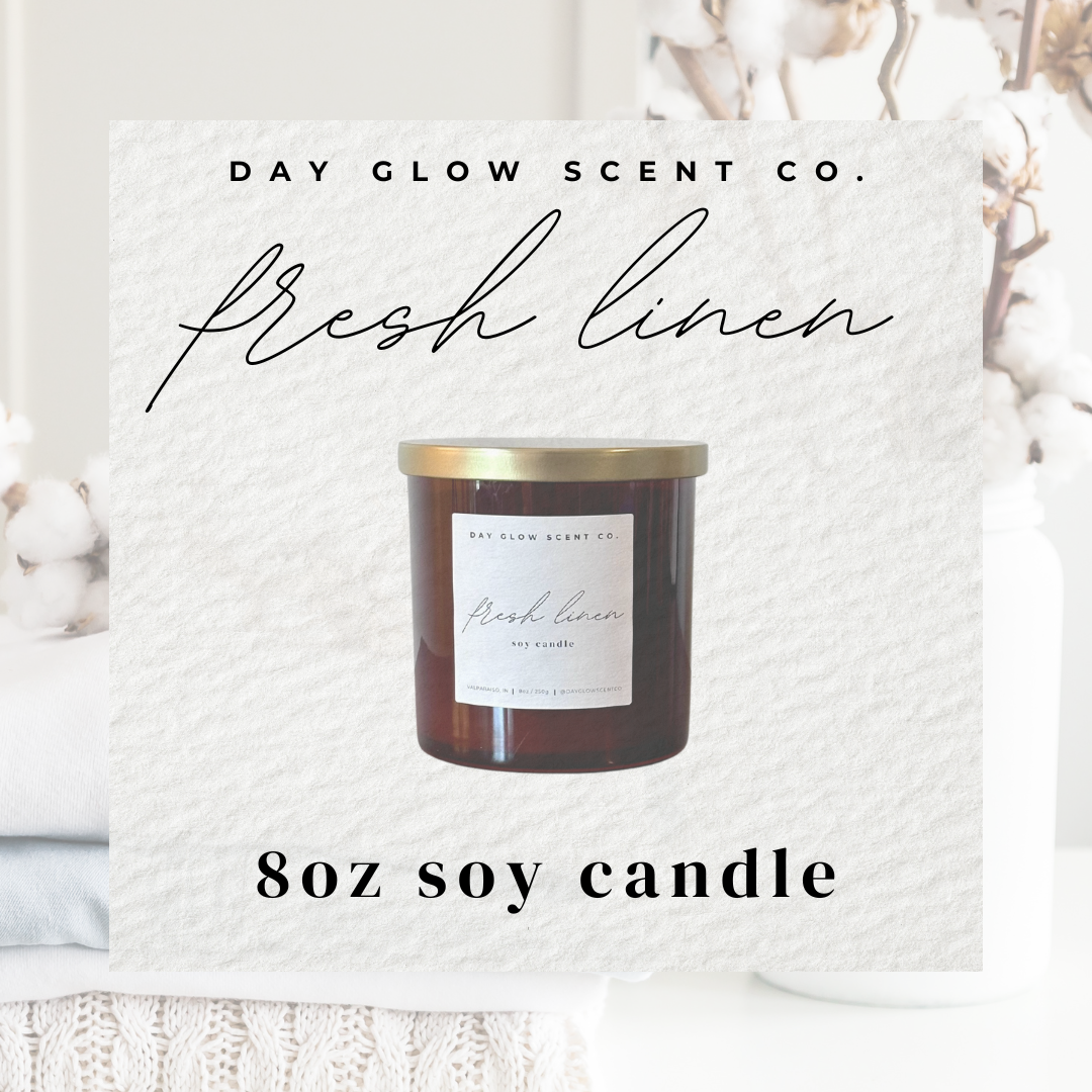 Fresh Linen Soy Candle | 8oz
