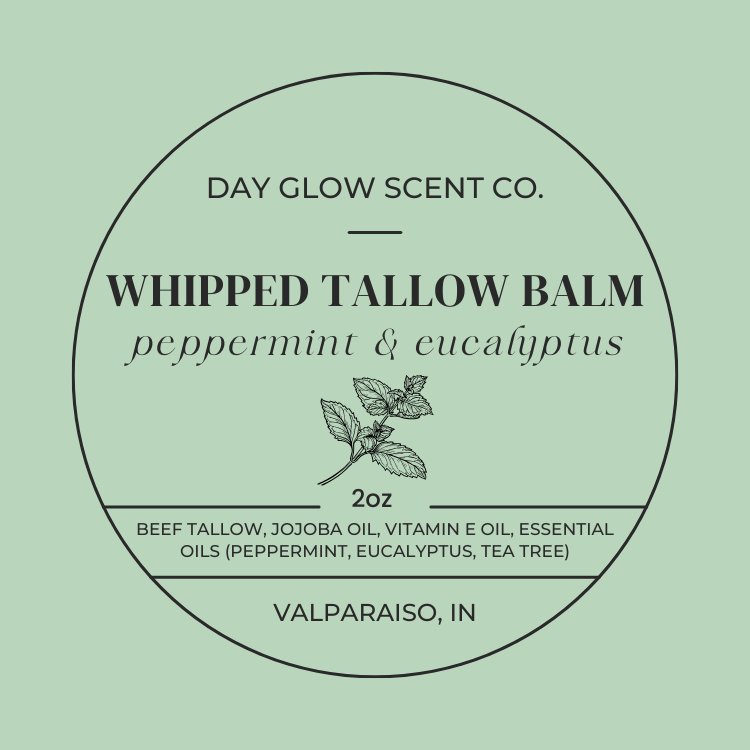 Whipped Tallow - Peppermint & Eucalyptus | 2oz (net wt. 1.7oz)